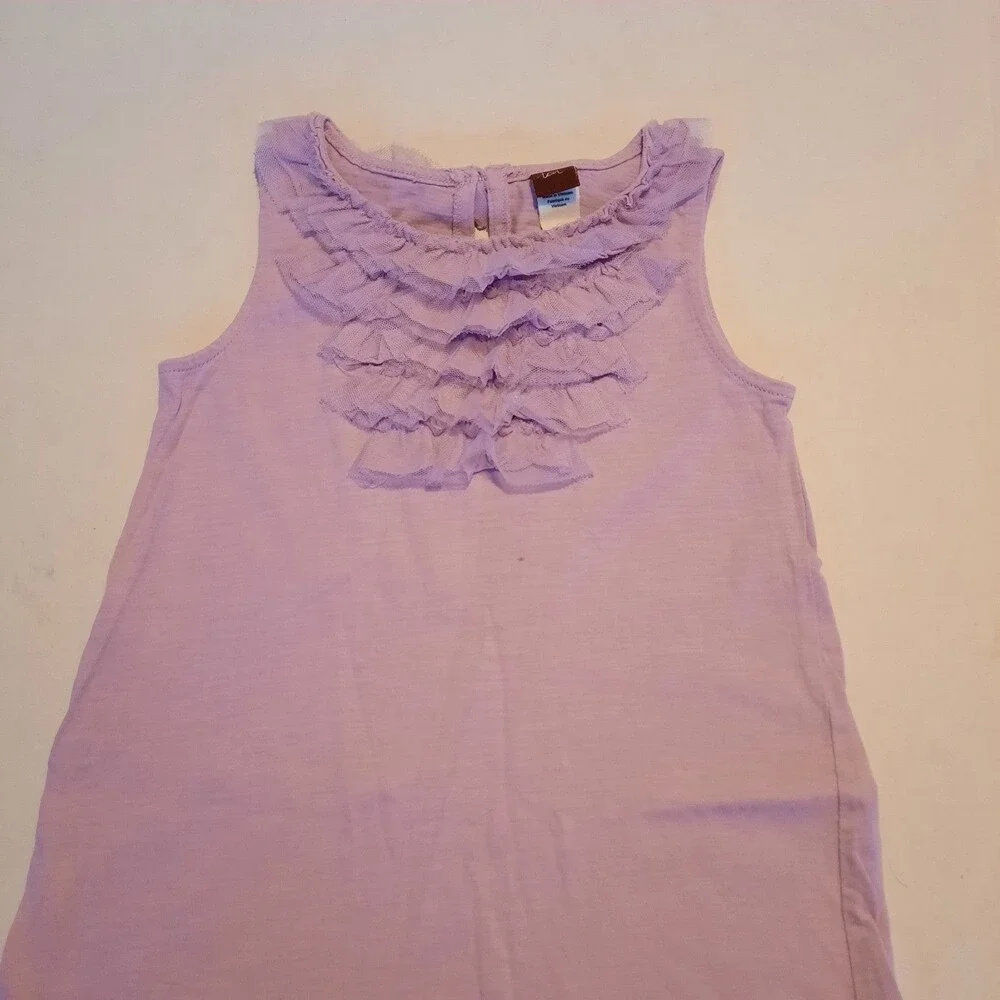Tea Collection Girls Lavender Sheath Dress 4